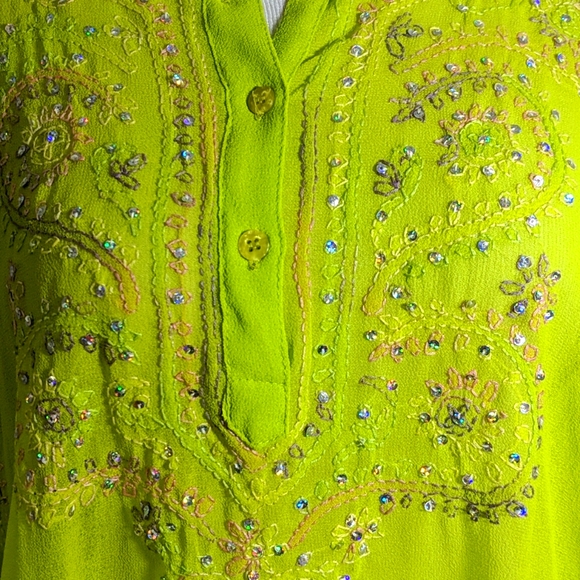 Beautiful Beaded Beach Cover Up - Picture 2 of 5